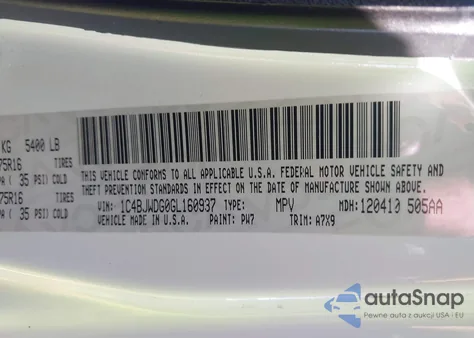 2016 Jeep Wrangler Unlimited Sport from USA, damaged, VIN 1C4BJWDG0GL160937